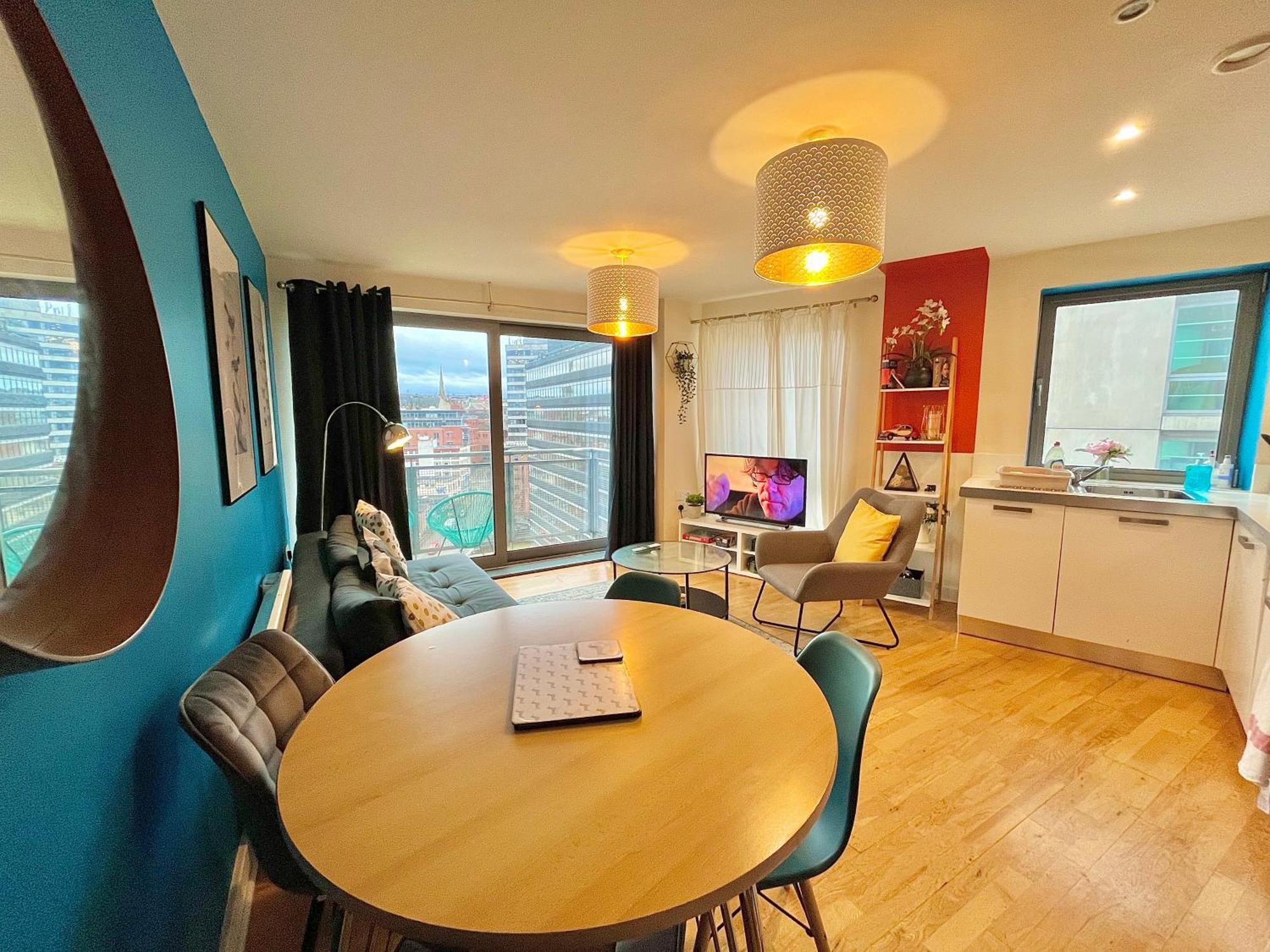 Skyview Apartment By Noknokstay - City Centre With Parking - Group, Family, Business シェフィールド エクステリア 写真